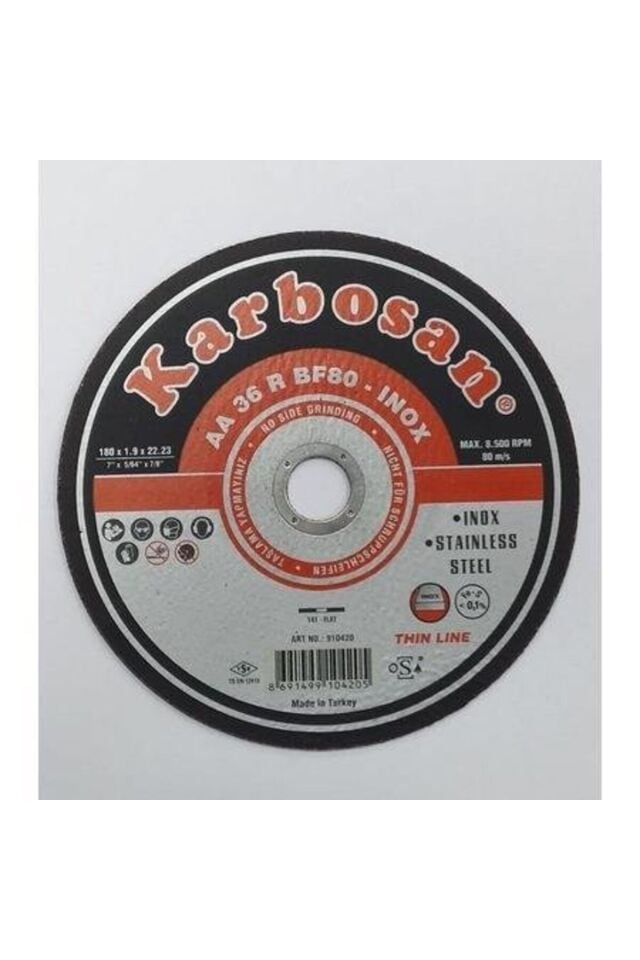 Thinline İnox Kesici 180X1,9X22,23 mm