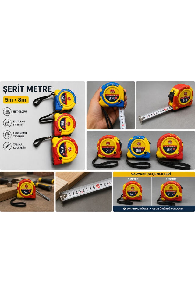 ŞERİT METRE 8 MT